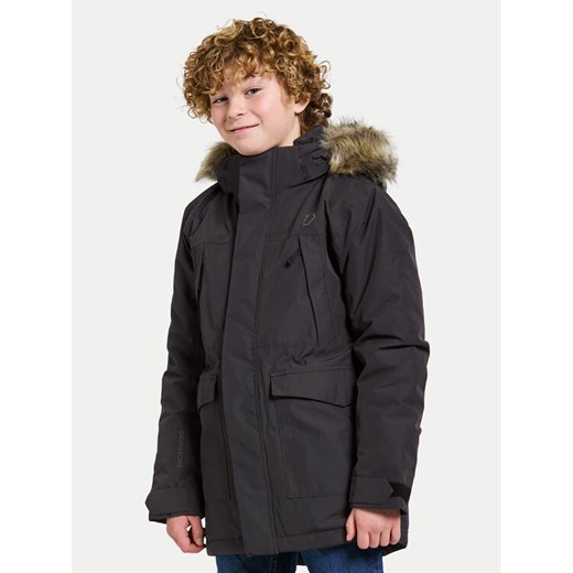 Didriksons Parka Oxid 504934 Czarny Regular Fit ze sklepu MODIVO w kategorii Kurtki chłopięce - zdjęcie 182644954