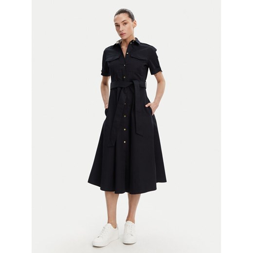 Barbour Sukienka koszulowa LDR0892NY99 Granatowy Regular Fit ze sklepu MODIVO w kategorii Sukienki - zdjęcie 182644971