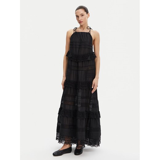 Munthe Sukienka letnia Fuenta 251132225128 Czarny Loose Fit ze sklepu MODIVO w kategorii Sukienki - zdjęcie 182644982