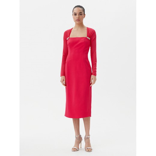 Luisa Spagnoli Sukienka koktajlowa Protocollo 541709 Czerwony Regular Fit ze sklepu MODIVO w kategorii Sukienki - zdjęcie 182645000