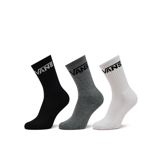 Vans Zestaw 3 par wysokich skarpet damskich Classic Crew Boys VN000XNQIZH Biały ze sklepu MODIVO w kategorii Skarpetki damskie - zdjęcie 182645020