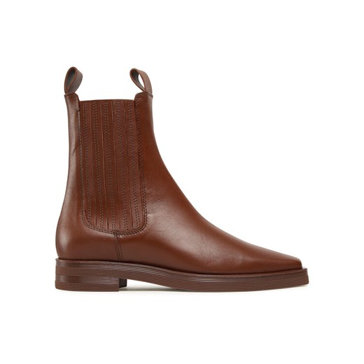 Gino Rossi Sztyblety 222FW131 Brązowy ze sklepu MODIVO w kategorii Botki - zdjęcie 182645091