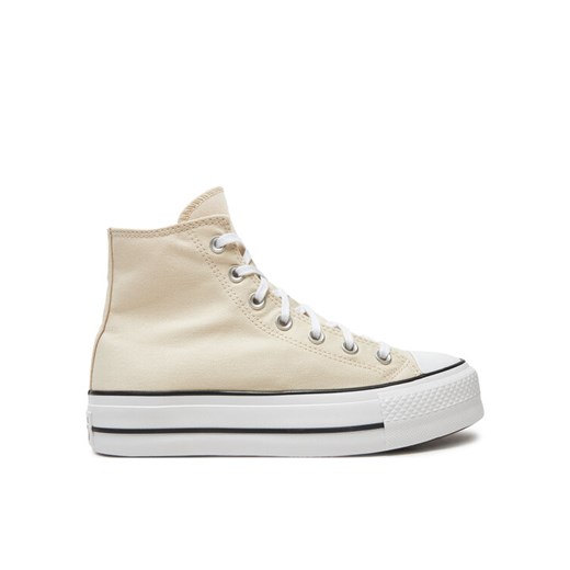 Converse Trampki Chuck Taylor All Star Lift Platform HI A08214C Beżowy ze sklepu MODIVO w kategorii Trampki damskie - zdjęcie 182645164