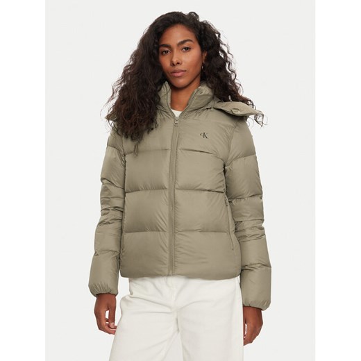 Calvin Klein Jeans Kurtka puchowa J20J223571 Beżowy Regular Fit ze sklepu MODIVO w kategorii Kurtki damskie - zdjęcie 182645191