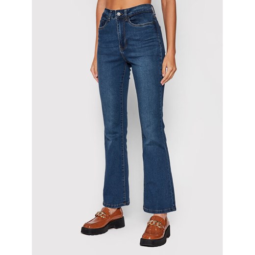 Noisy May Jeansy Sallie 27017557 Granatowy Regular Fit ze sklepu MODIVO w kategorii Jeansy damskie - zdjęcie 182645230