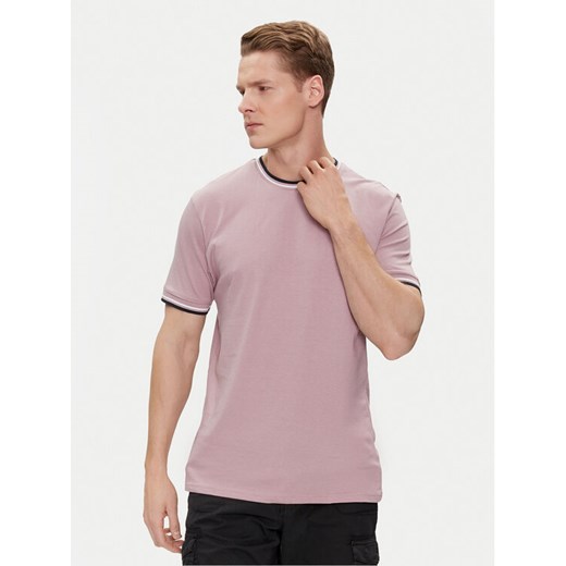 Brave Soul T-Shirt MTS-149FEDERERF Różowy Straight Fit ze sklepu MODIVO w kategorii T-shirty męskie - zdjęcie 182645503