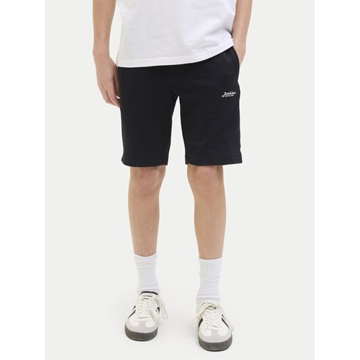Jack&Jones Junior Szorty sportowe Gordon 12270663 Czarny Slim Fit ze sklepu MODIVO w kategorii Spodenki chłopięce - zdjęcie 182645581