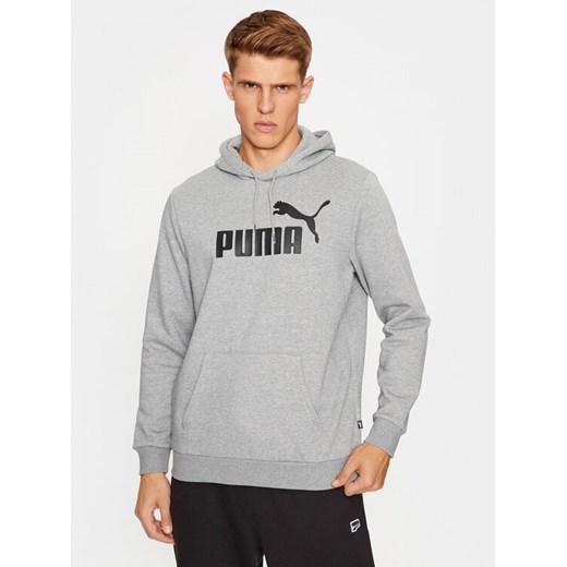 Puma Bluza Ess Big Logo 586686 Szary Regular Fit Puma XXL MODIVO