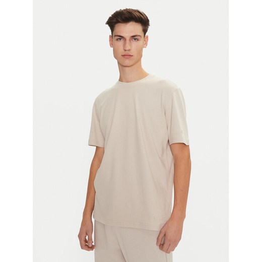 Champion T-Shirt 220425 Écru Regular Fit ze sklepu MODIVO w kategorii T-shirty męskie - zdjęcie 182645602