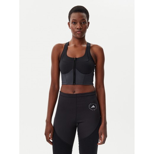 adidas by Stella McCartney Top Stella McCartney Two-tone JM0301 Czarny Slim Fit ze sklepu MODIVO w kategorii Biustonosze - zdjęcie 182645611