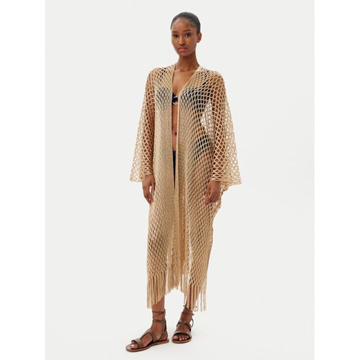 Selmark Kimono BC197 Złoty Relaxed Fit Selmark OS MODIVO