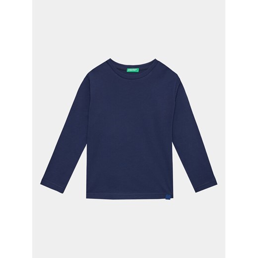 United Colors Of Benetton Bluzka 3I1XC10DB Granatowy Regular Fit ze sklepu MODIVO w kategorii T-shirty chłopięce - zdjęcie 182645661