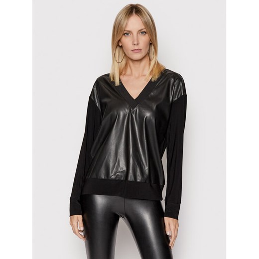 DKNY Bluzka P1RHZC90 Czarny Regular Fit ze sklepu MODIVO w kategorii Bluzki damskie - zdjęcie 182645681