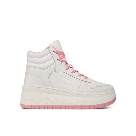 Tommy Jeans Sneakersy Tjw Retro Basket Mc Lace Up EN0EN02422 Écru ze sklepu MODIVO w kategorii Buty sportowe damskie - zdjęcie 182645690