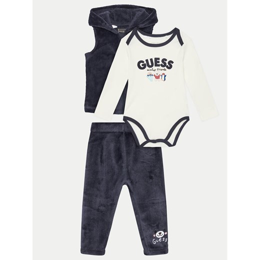 Guess Komplet dziecięcy P4BG10 WFRS0 Niebieski Regular Fit ze sklepu MODIVO w kategorii Komplety niemowlęce - zdjęcie 182645723