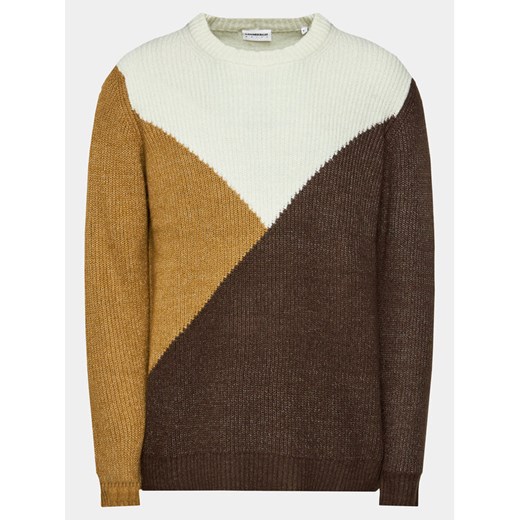 Lindbergh Sweter 30-804059 Brązowy Relaxed Fit ze sklepu MODIVO w kategorii Swetry męskie - zdjęcie 182645732