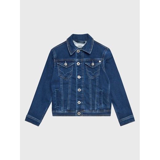 Pepe Jeans Kurtka jeansowa Legendary PB401138 Granatowy Regular Fit ze sklepu MODIVO w kategorii Kurtki dziewczęce - zdjęcie 182645741