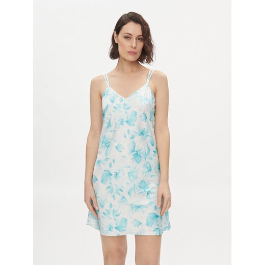 Lauren Ralph Lauren Koszula nocna ILN22318 Niebieski ze sklepu MODIVO w kategorii Koszule nocne - zdjęcie 182645764