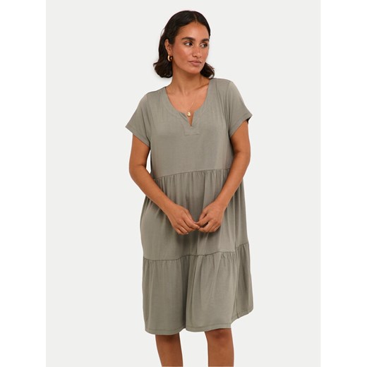 Kaffe Sukienka codzienna Petra 10504657 Szary Relaxed Fit ze sklepu MODIVO w kategorii Sukienki - zdjęcie 182645783