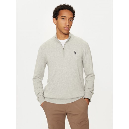 U.S. Polo Assn. Sweter MUP2963 Szary Regular Fit XXL MODIVO