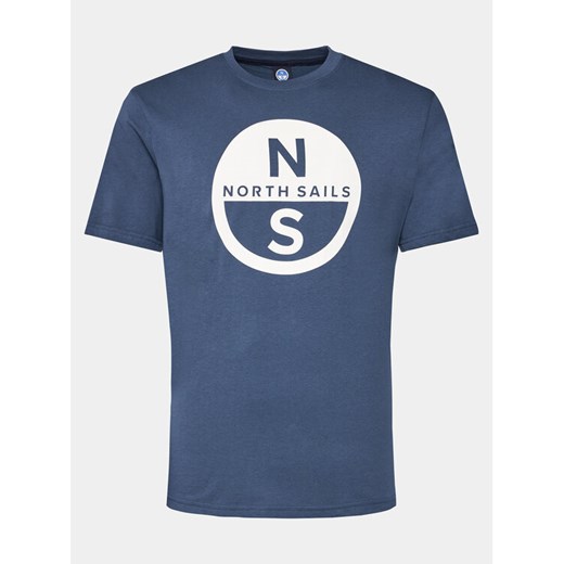 North Sails T-Shirt Basic 692972 Granatowy Regular Fit ze sklepu MODIVO w kategorii T-shirty męskie - zdjęcie 182645824