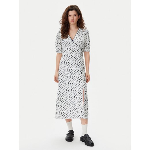 Tommy Jeans Sukienka letnia Bird DW0DW20336 Biały Regular Fit ze sklepu MODIVO w kategorii Sukienki - zdjęcie 182645831