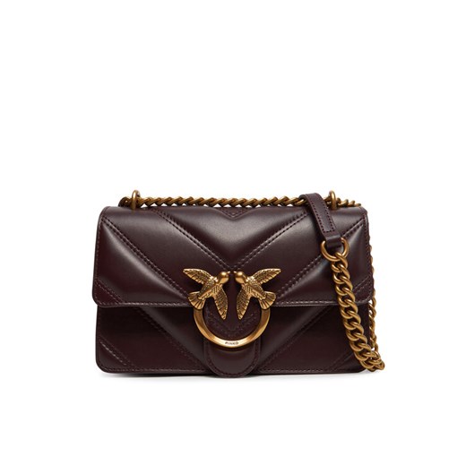 PINKO Torebka Love One Mini Light Cl 104550 A26Z Brązowy ze sklepu MODIVO w kategorii Listonoszki - zdjęcie 182645853