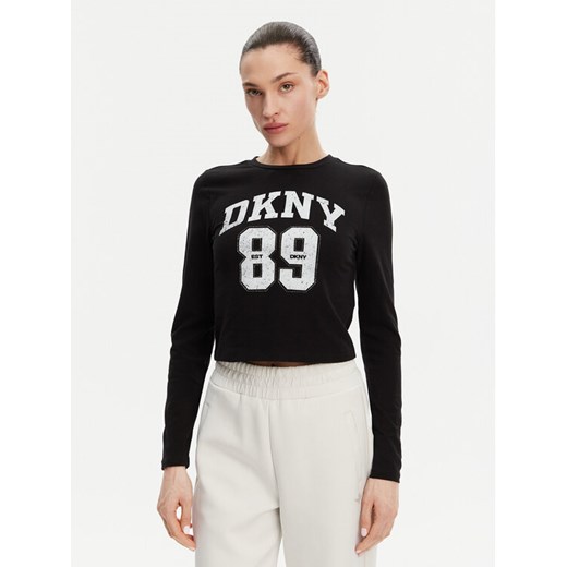 DKNY Bluzka DP4T9979 Czarny Regular Fit ze sklepu MODIVO w kategorii Bluzki damskie - zdjęcie 182645861