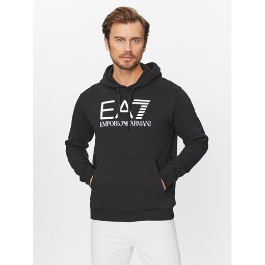 EA7 Emporio Armani Bluza 6RPM17 PJSLZ 1200 Czarny Regular Fit ze sklepu MODIVO w kategorii Bluzy męskie - zdjęcie 182645862