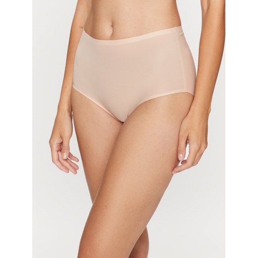 Chantelle Figi klasyczne z wysokim stanem Sofstretch C26470 Beżowy ze sklepu MODIVO w kategorii Majtki damskie - zdjęcie 182645954