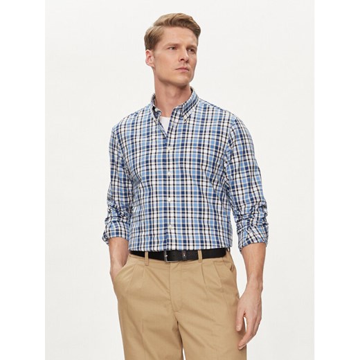 Tommy Hilfiger Koszula MW0MW34651 Niebieski Slim Fit ze sklepu MODIVO w kategorii Koszule męskie - zdjęcie 182646071