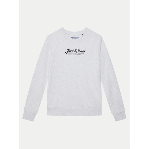 Jack&Jones Junior Bluza Beau 12269849 Szary Regular Fit ze sklepu MODIVO w kategorii Bluzy chłopięce - zdjęcie 182646084