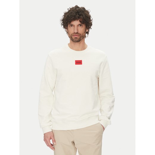 HUGO Bluza Diragol212 50447964 Écru Regular Fit ze sklepu MODIVO w kategorii Bluzy męskie - zdjęcie 182646193