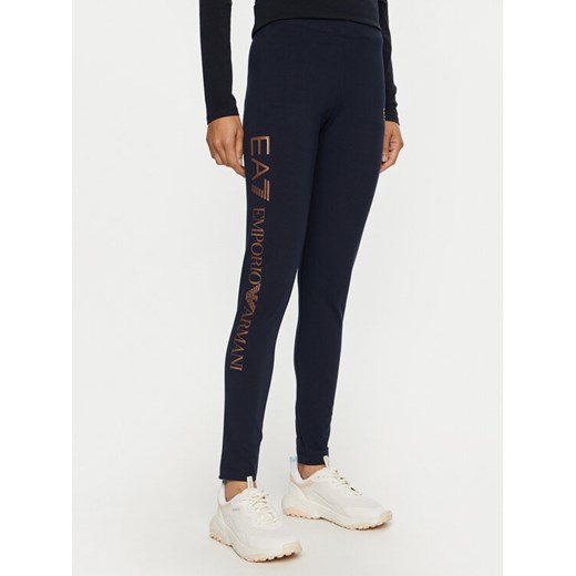 EA7 Emporio Armani Legginsy 8NTP63 TJ01Z 1562 Granatowy Slim Fit S MODIVO