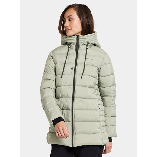 Didriksons Kurtka zimowa Gisa Wns Jkt 505031 Zielony Regular Fit ze sklepu MODIVO w kategorii Kurtki damskie - zdjęcie 182646240