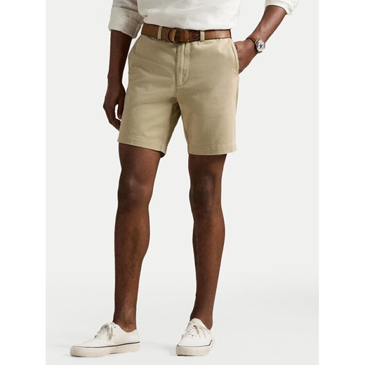 Polo Ralph Lauren Szorty materiałowe 710974909002 Beżowy Regular Fit ze sklepu MODIVO w kategorii Spodenki męskie - zdjęcie 182646254