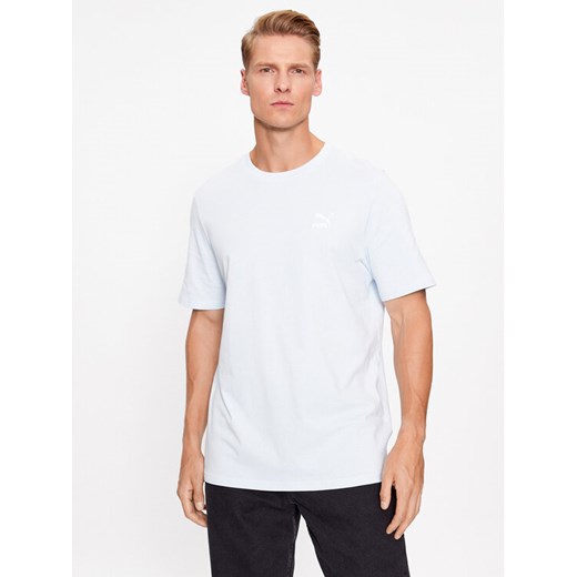Puma T-Shirt Classics 535587 Niebieski Regular Fit ze sklepu MODIVO w kategorii T-shirty męskie - zdjęcie 182646284