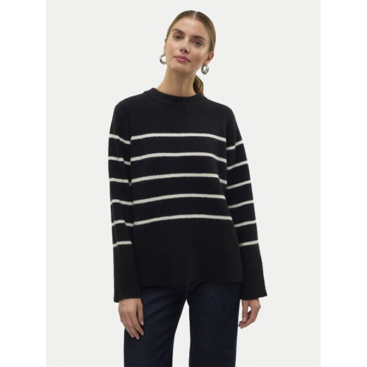 Vero Moda Sweter Flawless 10320487 Czarny Loose Fit ze sklepu MODIVO w kategorii Swetry damskie - zdjęcie 182646344