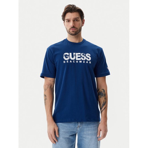 Guess T-Shirt F5GI11 I3Z14 Niebieski Oversize ze sklepu MODIVO w kategorii T-shirty męskie - zdjęcie 182646400