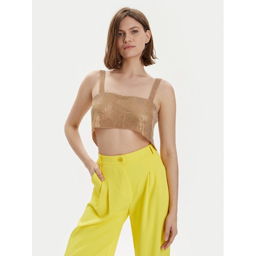 Gaudi Top 411FD44003 Złoty Regular Fit ze sklepu MODIVO w kategorii Bluzki damskie - zdjęcie 182646421