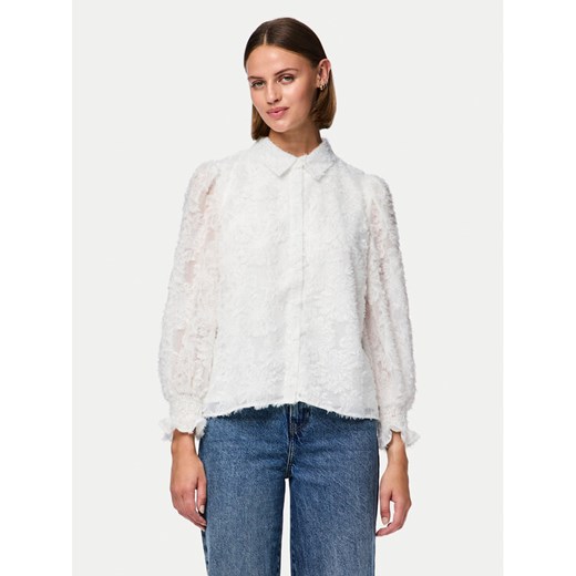 Pieces Koszula Pina 17154276 Biały Regular Fit ze sklepu MODIVO w kategorii Koszule damskie - zdjęcie 182646460