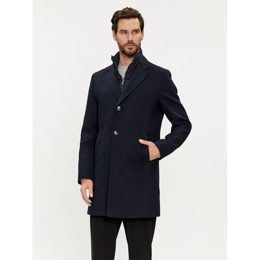 Boss Płaszcz przejściowy H-Hyde-Bib-234 50511975 Granatowy Slim Fit ze sklepu MODIVO w kategorii Płaszcze męskie - zdjęcie 182646521
