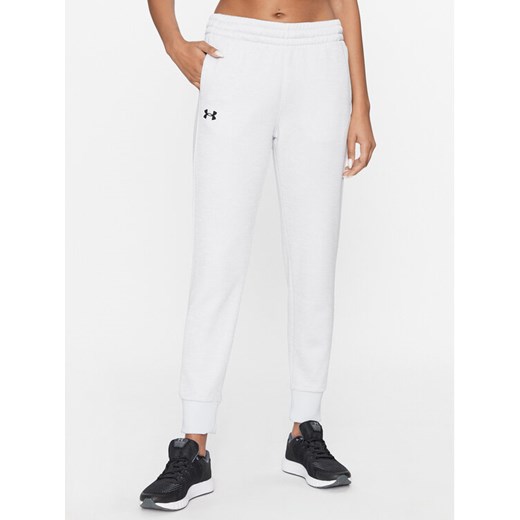 Under Armour Spodnie dresowe Armour Fleece Jogger 1373054 Szary Loose Fit ze sklepu MODIVO w kategorii Spodnie damskie - zdjęcie 182646590