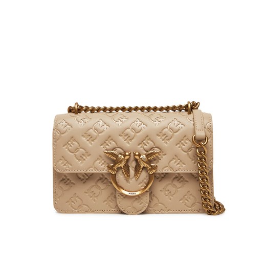 PINKO Torebka Love One Mini Dc 100074 A1YB C50Q Beżowy ze sklepu MODIVO w kategorii Kopertówki - zdjęcie 182646634