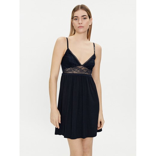 Tommy Hilfiger Koszula nocna UW0UW03578 Granatowy ze sklepu MODIVO w kategorii Koszule nocne - zdjęcie 182646673