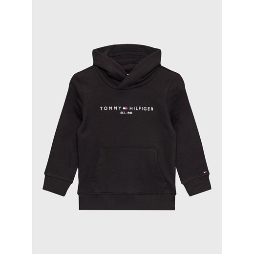 Tommy Hilfiger Bluza Essential KS0KS00213 M Czarny Regular Fit ze sklepu MODIVO w kategorii Bluzy chłopięce - zdjęcie 182646700