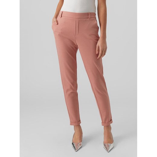 Vero Moda Chinosy Maya 10225280 Różowy Regular Fit ze sklepu MODIVO w kategorii Spodnie damskie - zdjęcie 182646703
