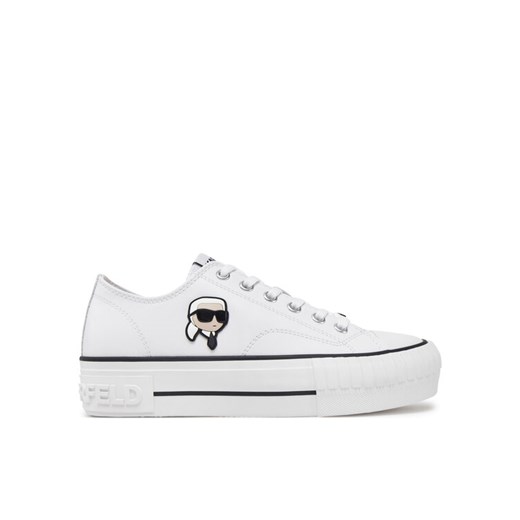 KARL LAGERFELD Trampki Kampus Max KL60425T Biały ze sklepu MODIVO w kategorii Trampki damskie - zdjęcie 182646774