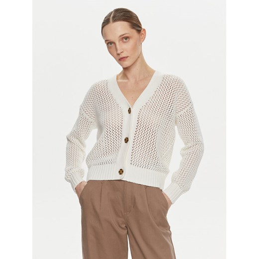 Gap Kardigan 854777 Biały Relaxed Fit ze sklepu MODIVO w kategorii Swetry damskie - zdjęcie 182646814