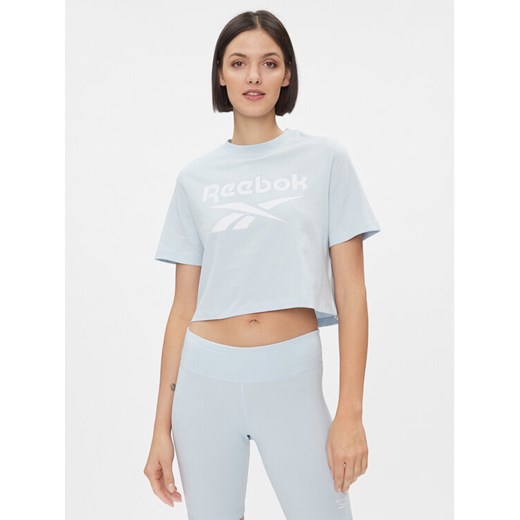 Reebok T-Shirt IM4096 Błękitny ze sklepu MODIVO w kategorii Bluzki damskie - zdjęcie 182646824